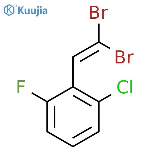 2-(2,2-Dibromovinyl)-1-chloro-3-fluorobenzene structure