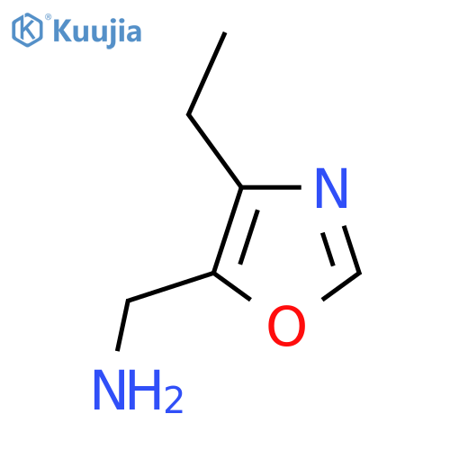 (4-Ethyl-1,3-oxazol-5-yl)methanamine structure