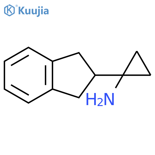 1-(2,3-dihydro-1H-inden-2-yl)cyclopropan-1-amine structure