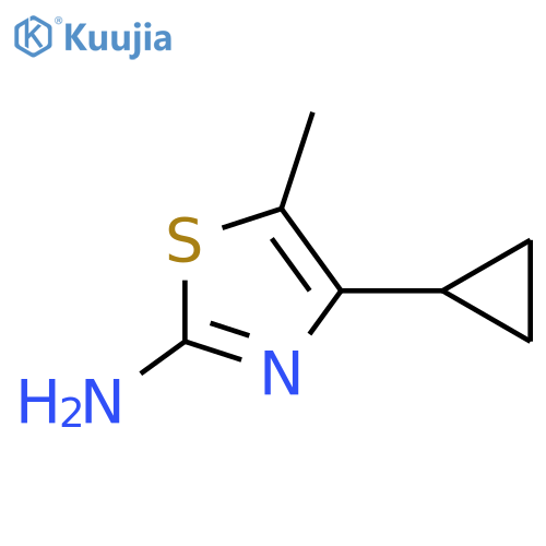 4-Cyclopropyl-5-methyl-1,3-thiazol-2-amine structure