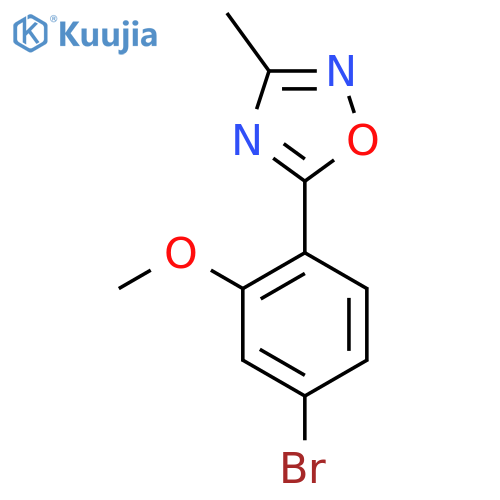 5-(4-Bromo-2-methoxyphenyl)-3-methyl-1,2,4-oxadiazole structure