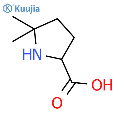 5,5-dimethylpyrrolidine-2-carboxylic acid structure