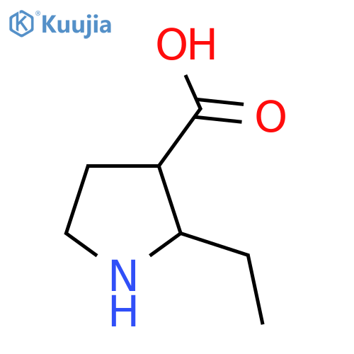 2-Ethylpyrrolidine-3-carboxylic acid structure