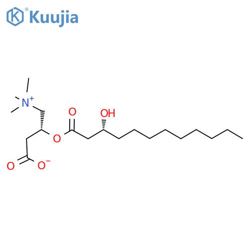 [(3R)-3-Hydroxydodecanoyl]-L-carnitine structure