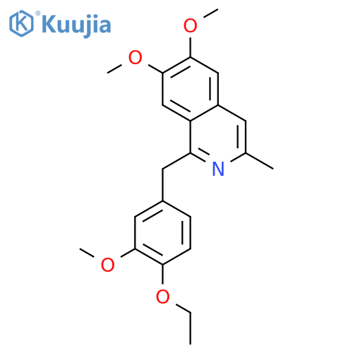 Isoquinoline,1-[(4-ethoxy-3-methoxyphenyl)methyl]-6,7-dimethoxy-3-methyl- structure