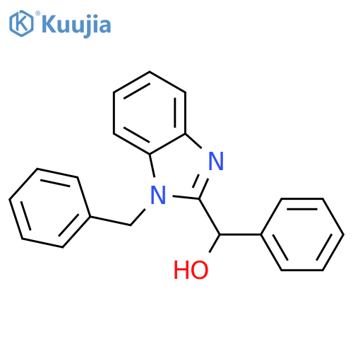 (1-benzyl-1H-1,3-benzodiazol-2-yl)(phenyl)methanol structure