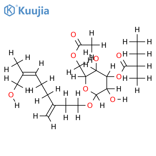 9-Hydroxy-gamma-geraniol-1-O--beta-D-glucopyranoside structure