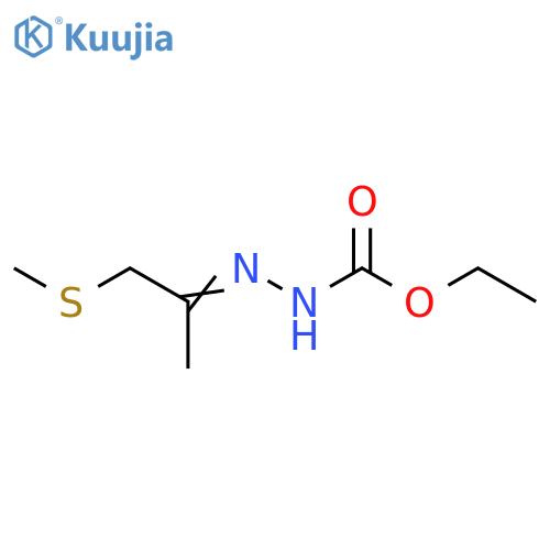 Hydrazinecarboxylicacid, 2-[1-methyl-2-(methylthio)ethylidene]-, ethyl ester structure
