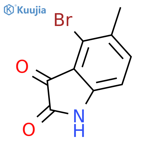 4-bromo-5-methyl-2,3-dihydro-1H-indole-2,3-dione structure