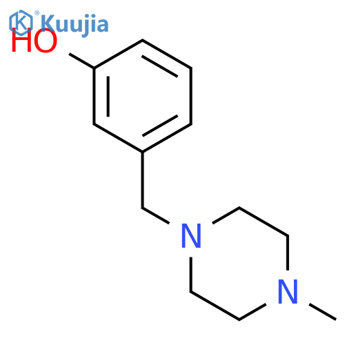 3-[(4-methyl-1-piperazinyl)methyl]-Phenol structure