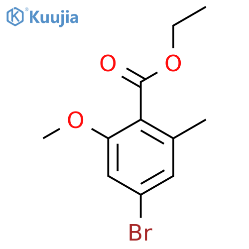 Ethyl 4-bromo-2-methoxy-6-methylbenzoate structure