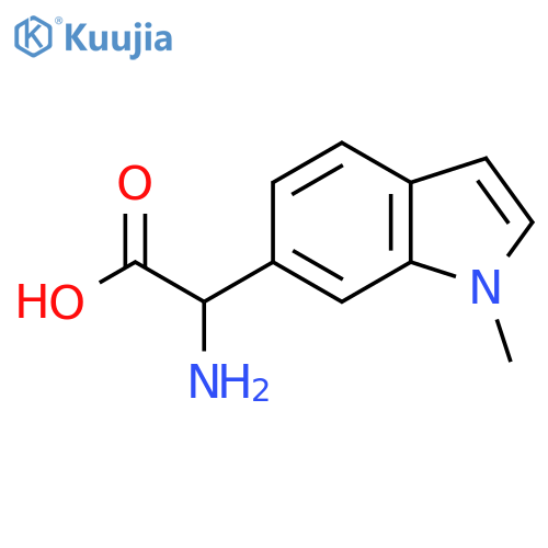 2-amino-2-(1-methyl-1H-indol-6-yl)acetic acid structure
