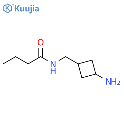 Butanamide, N-[(3-aminocyclobutyl)methyl]- structure