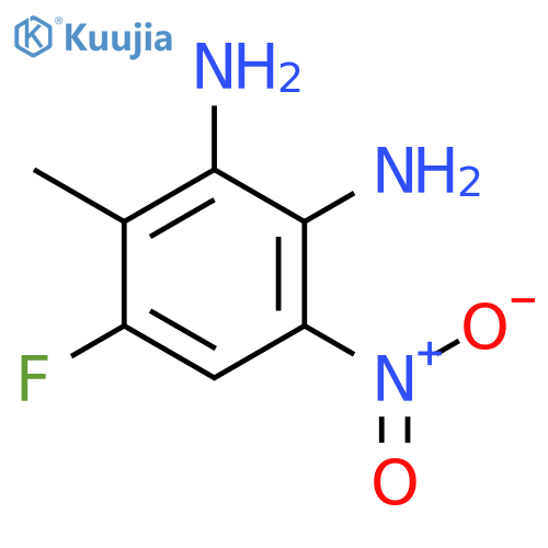 4-Fluoro-3-methyl-6-nitrobenzene-1,2-diamine structure