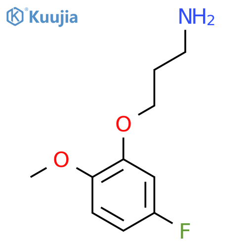 3-(5-Fluoro-2-methoxyphenoxy)propan-1-amine structure