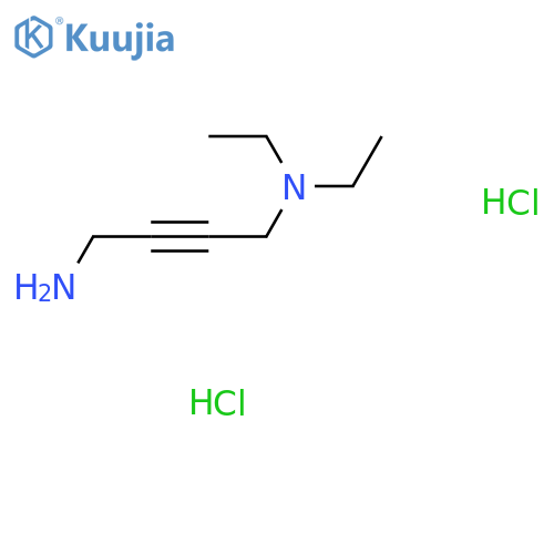 (4-aminobut-2-yn-1-yl)diethylamine dihydrochloride structure