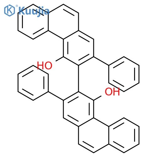 [3,3'-Biphenanthrene]-4,4'-diol,2,2'-diphenyl-, (3S)- structure