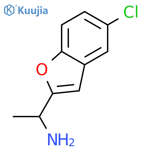1-(5-chloro-1-benzofuran-2-yl)ethan-1-amine structure