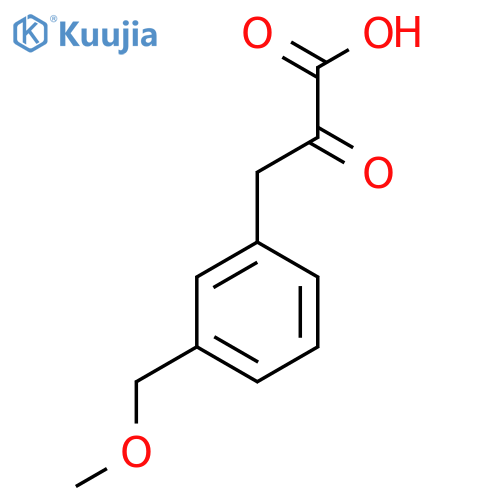 3-3-(methoxymethyl)phenyl-2-oxopropanoic acid structure