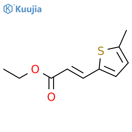 2-Propenoic acid, 3-(5-methyl-2-thienyl)-, ethyl ester structure