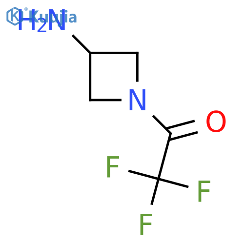 1-(3-Aminoazetidin-1-yl)-2,2,2-trifluoroethan-1-one structure