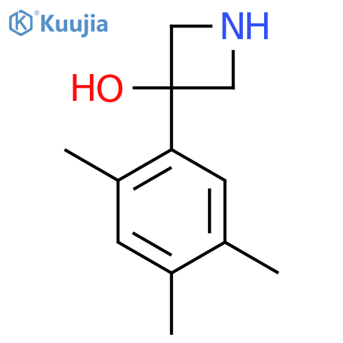 3-(2,4,5-trimethylphenyl)azetidin-3-ol structure