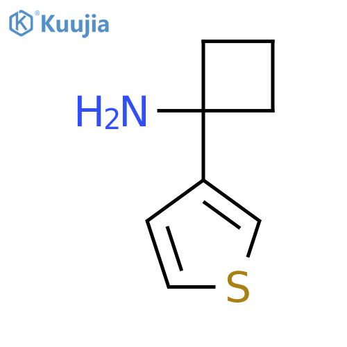 1-(thiophen-3-yl)cyclobutan-1-amine structure