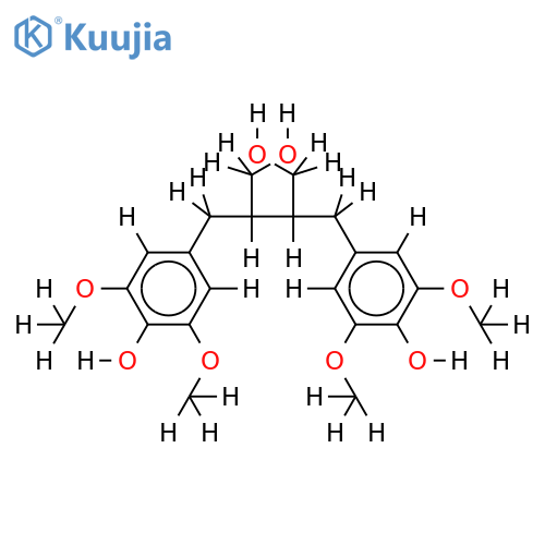(8S,8'S)-4,4'-dihydroxy-3,5,3',5'-tetramethoxy-8,8'-butyrolignan structure