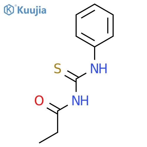 Propanamide,N-[(phenylamino)thioxomethyl]- structure