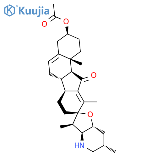 Spiro[9H-benzo[a]fluorene-9,2'(3'H)-furo[3,2-b]pyridin]-11(1H)-one,3-(acetyloxy)-2,3,3'a,4,4',5',6,6',6a,6b,7,7',7'a,8,11a,11b-hexadecahydro-3',6',10,11b-tetramethyl-,(2'R,3S,3'R,3'aS,6'S,6aS,6bS,7'aR,11aS,11bR)- structure