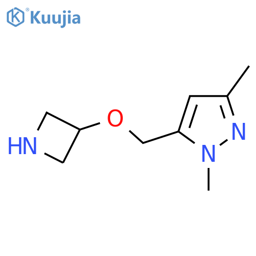 5-[(Azetidin-3-yloxy)methyl]-1,3-dimethyl-1h-pyrazole structure