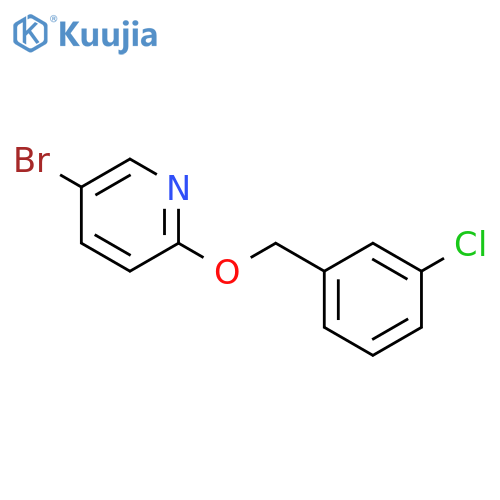 5-bromo-2-(3-chlorophenyl)methoxypyridine structure