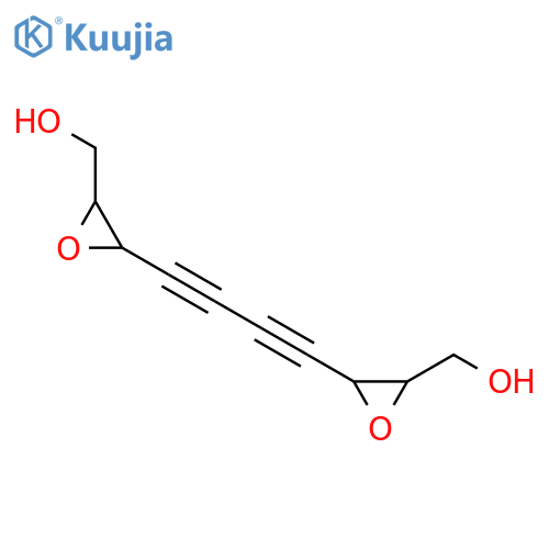 Oxiranemethanol,3,3'-(1,3-butadiyne-1,4-diyl)bis-, (2R,2'R,3R,3'R)- (9CI) structure