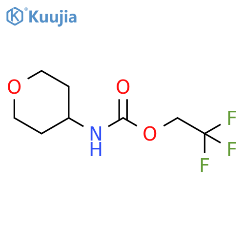 2,2,2-Trifluoroethyl N-(oxan-4-yl)carbamate structure