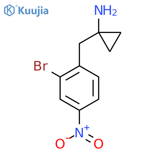 1-(2-bromo-4-nitrophenyl)methylcyclopropan-1-amine structure