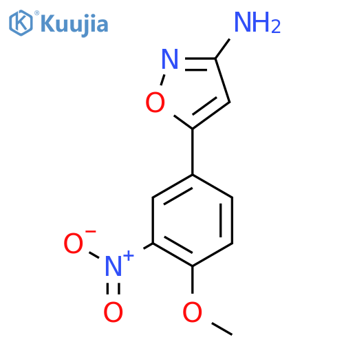 5-(4-methoxy-3-nitrophenyl)-1,2-oxazol-3-amine structure