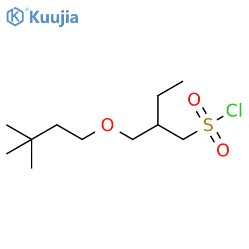 2-(3,3-dimethylbutoxy)methylbutane-1-sulfonyl chloride structure