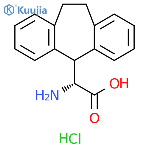(R)-2-amino-2-(10,11-dihydro-5H-dibenzo[a,d][7]annulen-5-yl)acetic acid hydrochloride structure