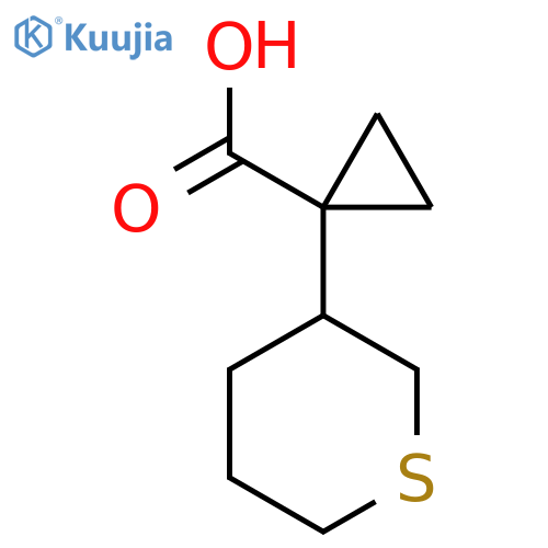 1-(thian-3-yl)cyclopropane-1-carboxylic acid structure