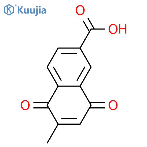 2-Naphthalenecarboxylic acid, 5,8-dihydro-6-methyl-5,8-dioxo- structure