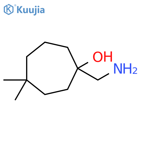 1-(aminomethyl)-4,4-dimethylcycloheptan-1-ol structure