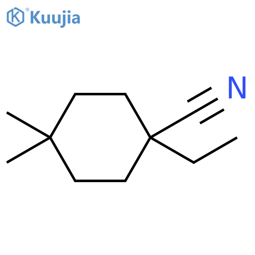 Cyclohexanecarbonitrile, 1-ethyl-4,4-dimethyl- structure