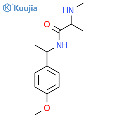 N-[1-(4-methoxyphenyl)ethyl]-2-(methylamino)propanamide structure
