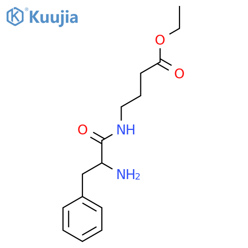 Ethyl 4-(2-amino-3-phenylpropanamido)butanoate structure