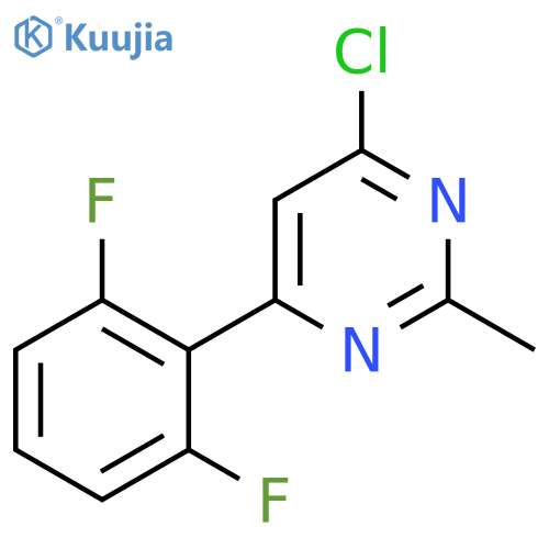 4-chloro-6-(2,6-difluorophenyl)-2-methylpyrimidine structure