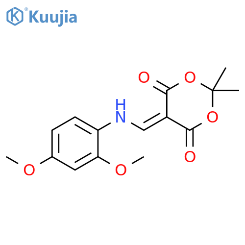 5-{[(2,4-dimethoxyphenyl)amino]methylidene}-2,2-dimethyl-1,3-dioxane-4,6-dione structure