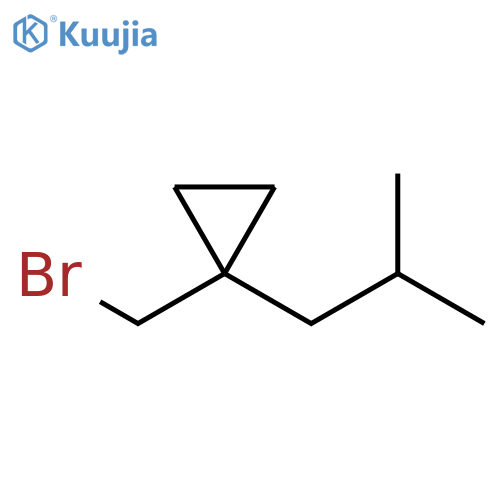 Cyclopropane, 1-(bromomethyl)-1-(2-methylpropyl)- structure