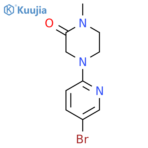 4-(5-Bromopyridin-2-yl)-1-methyl-piperazin-2-one structure