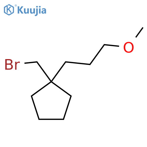 1-(Bromomethyl)-1-(3-methoxypropyl)cyclopentane structure