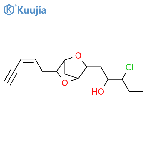 1-[6-(2-Penten-4-ynyl)-2,5-dioxabicyclo[2.2.1]hept-3-yl]-4-pentene-2,3-diol; 3-Deoxy, 3-chloro structure